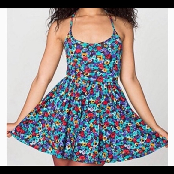 american apparel tricot figure skater dress RNT3640